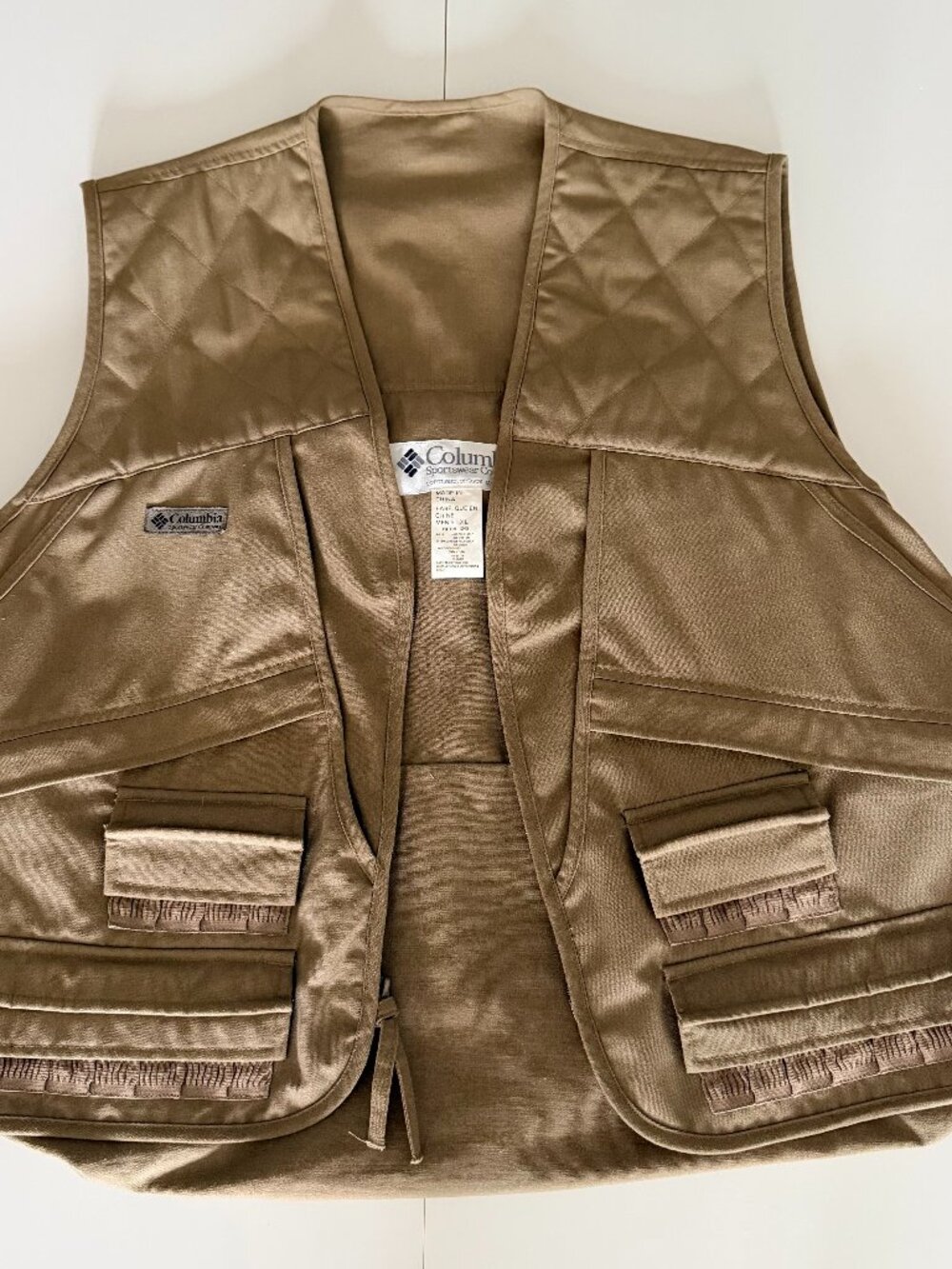 Vintage Columbia Mens Vest XL Fishing Hunting Outdoor Utility Gorpcore 80s 90s
